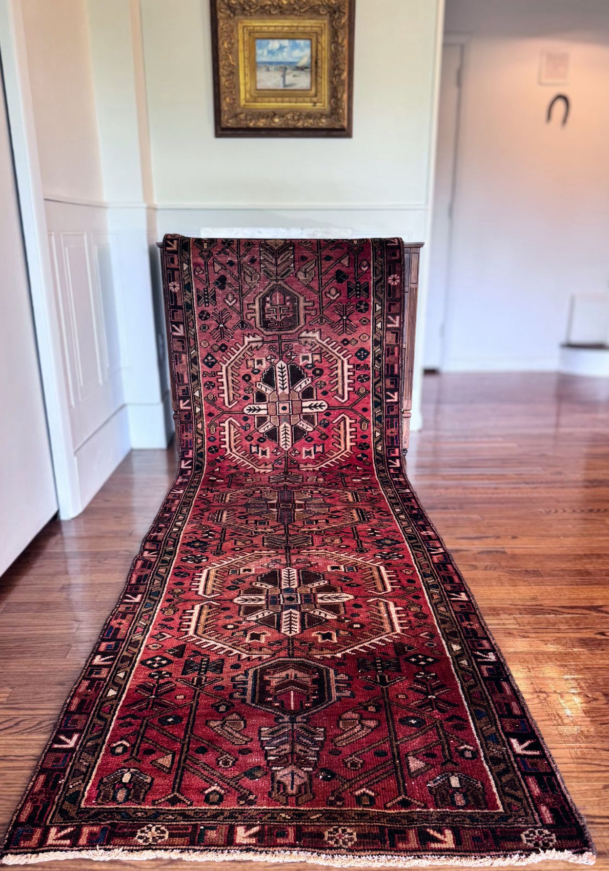 Vintage 8 pointed star runner 
3’2 x 10’7