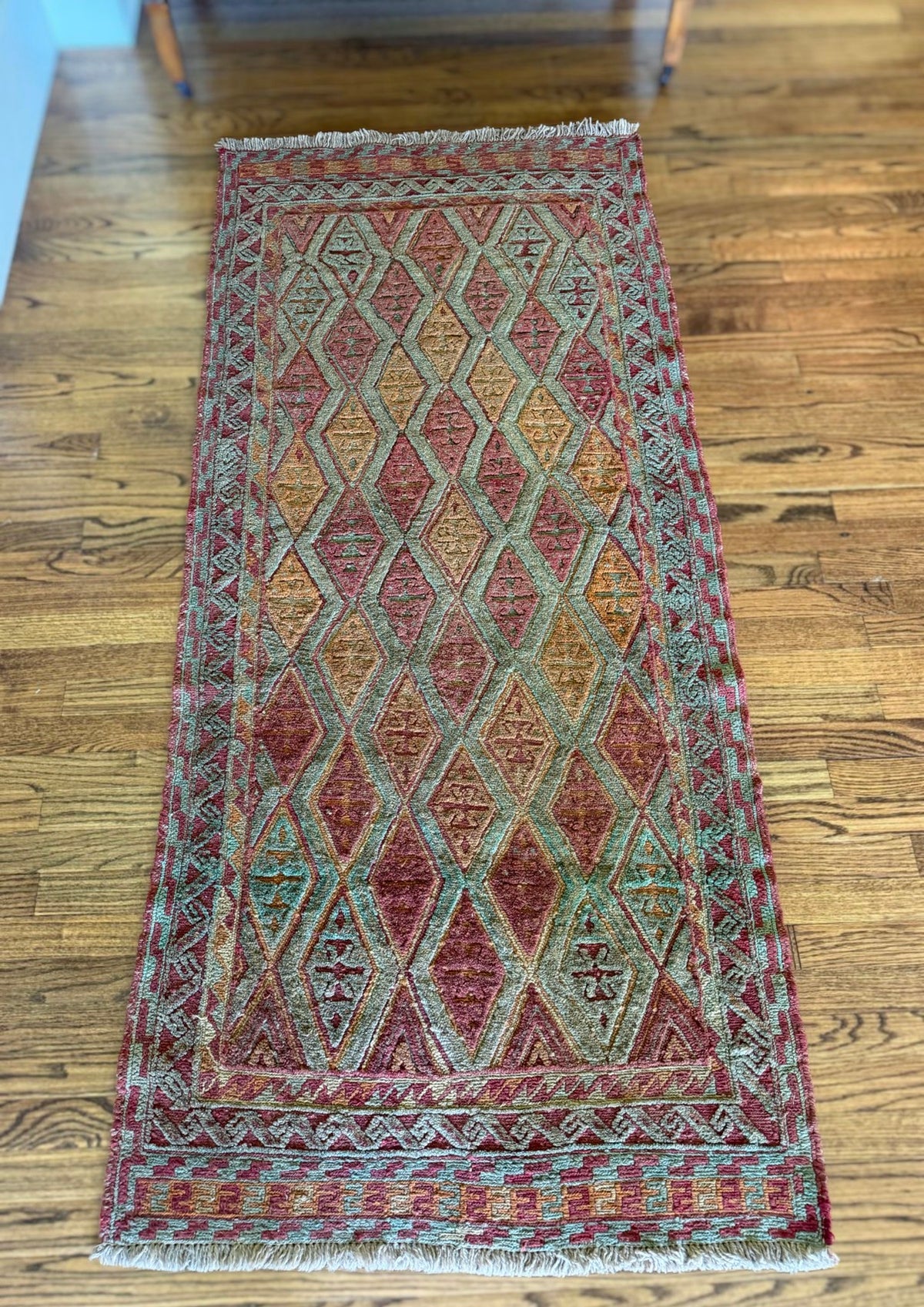 Vintage Sage Lattice Rug 2’10 x 6’5