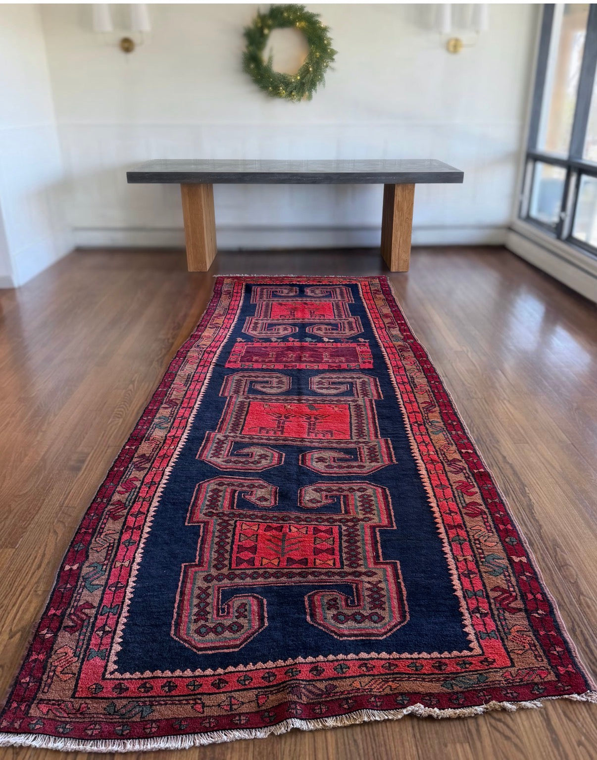 Vintage Midnight Guardian Runner 4’4 x 12’10