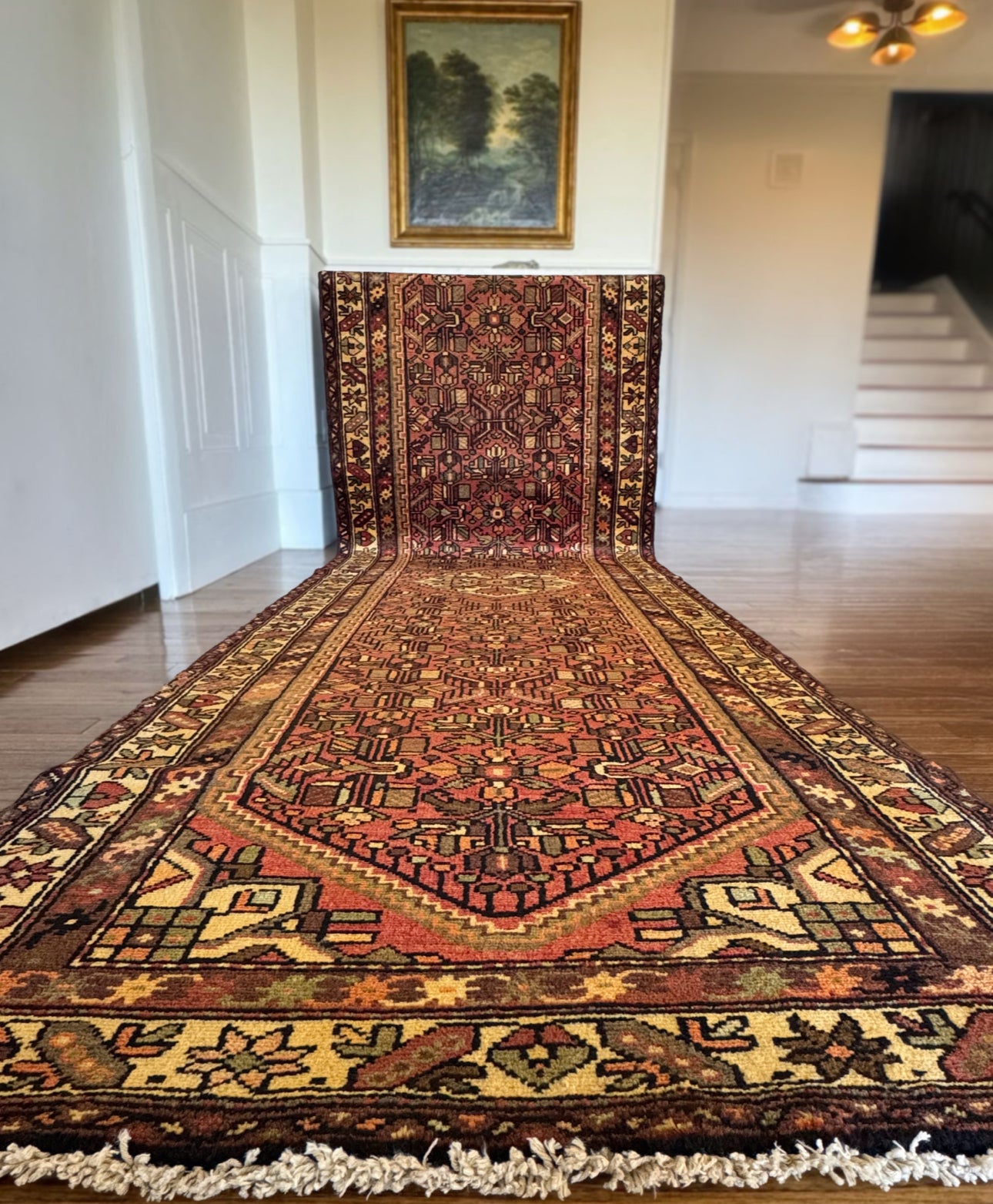 Vintage Canyon Karaja Runner 3’7 x 11’7 Circa 1940-1960
