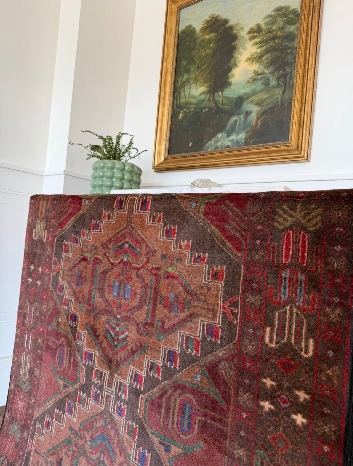 Vintage Shadow Run 3’6 x 6’3 Circa 1930s–1940s