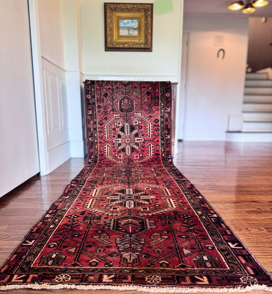 Vintage 8 pointed star runner 
3’2 x 10’7