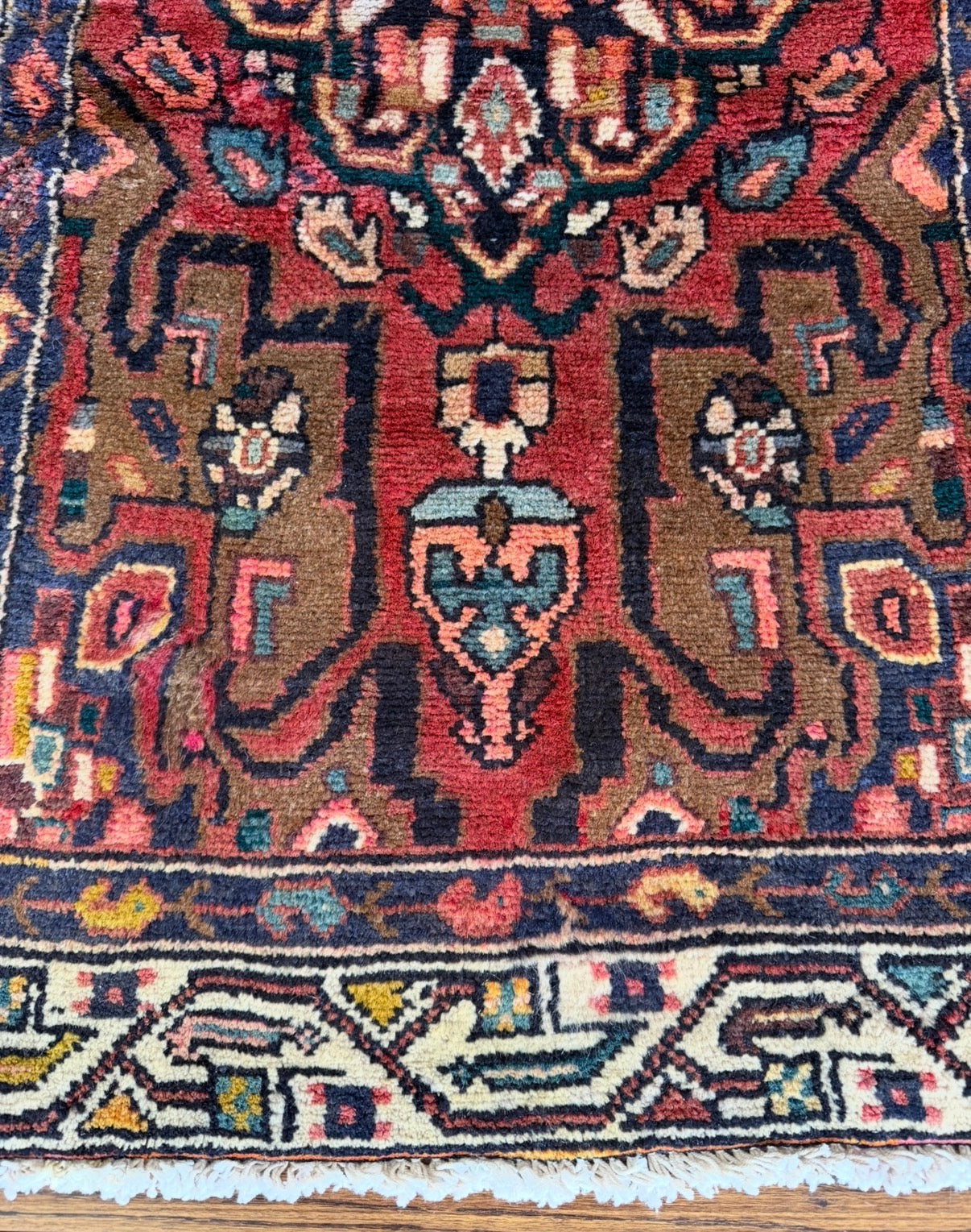Vintage Jewelwork Artisan Runner 2’ 8 x 10’ circa 1920-1940