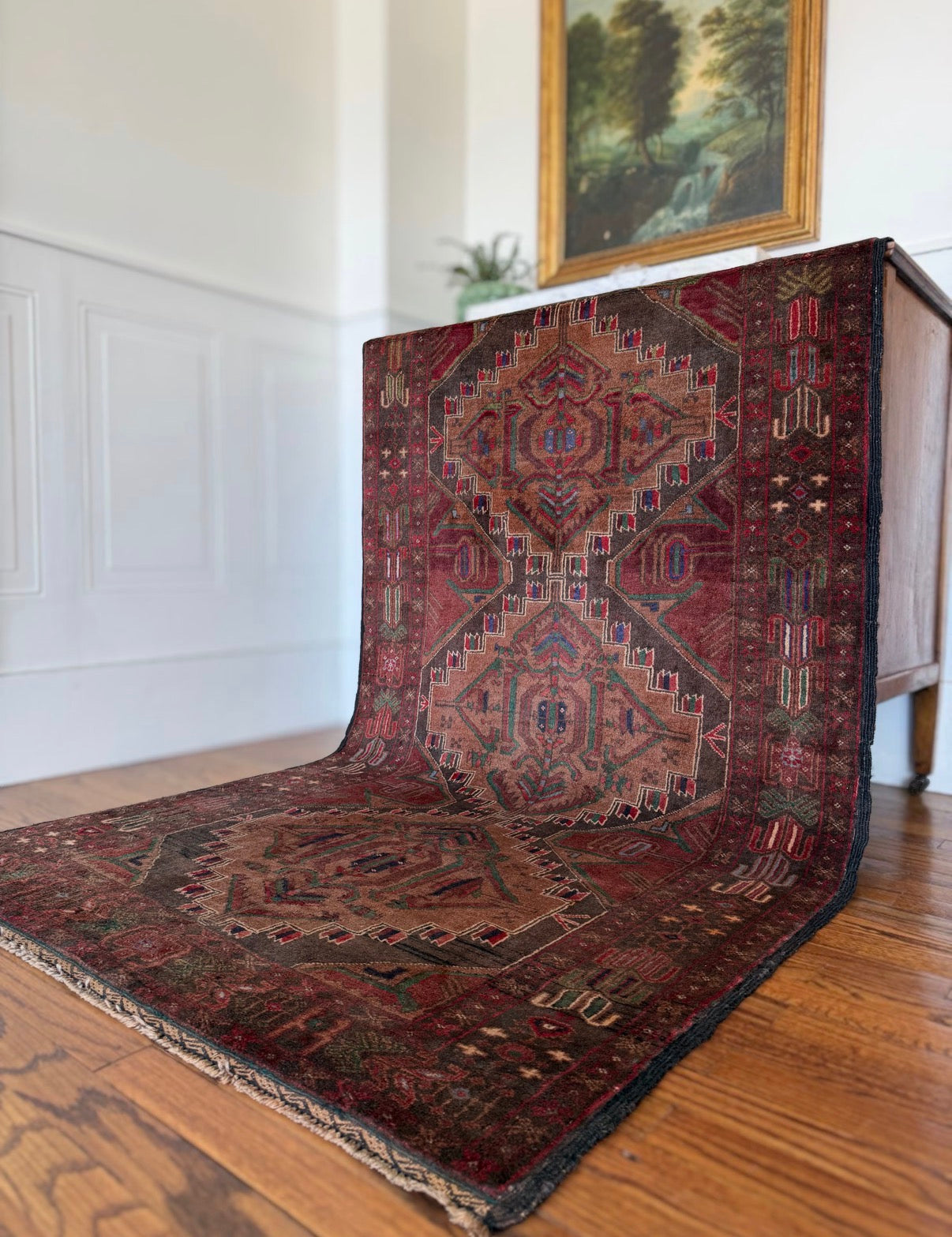 Vintage Shadow Run 3’6 x 6’3 Circa 1930s–1940s