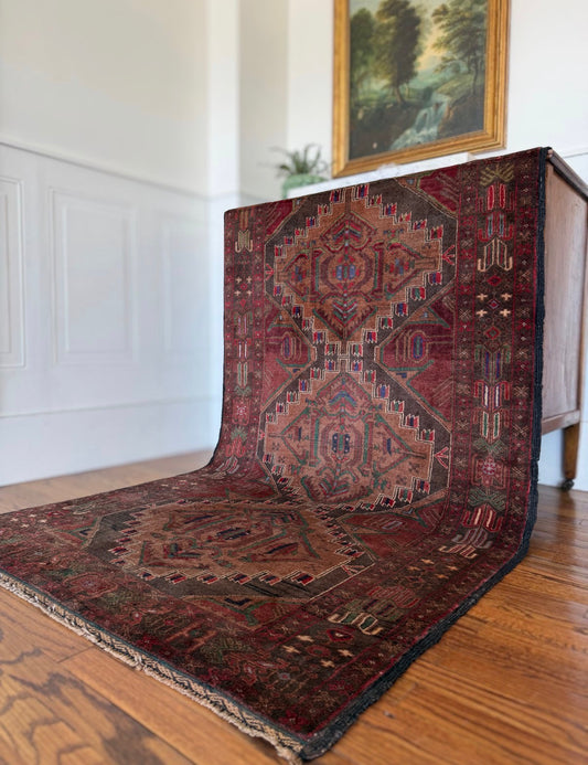 Vintage Shadow Run 3’6 x 6’3 Circa 1930s–1940s