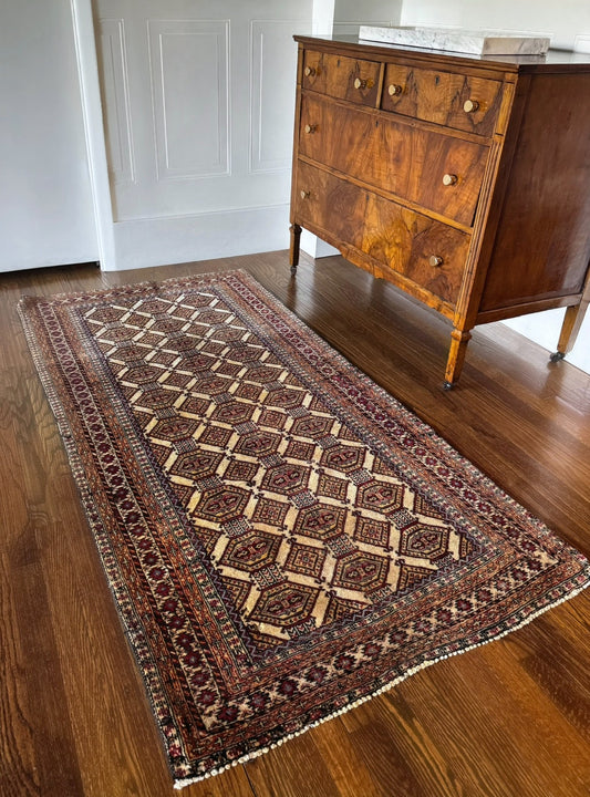Saffron Honeycomb Anatolian Rug 3’ x 6’