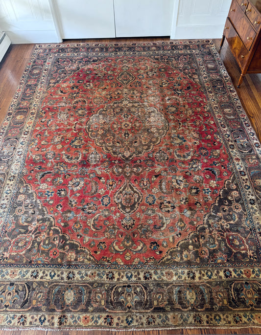 Vintage Oxidized Carnelian Medallion 10’ x 13’