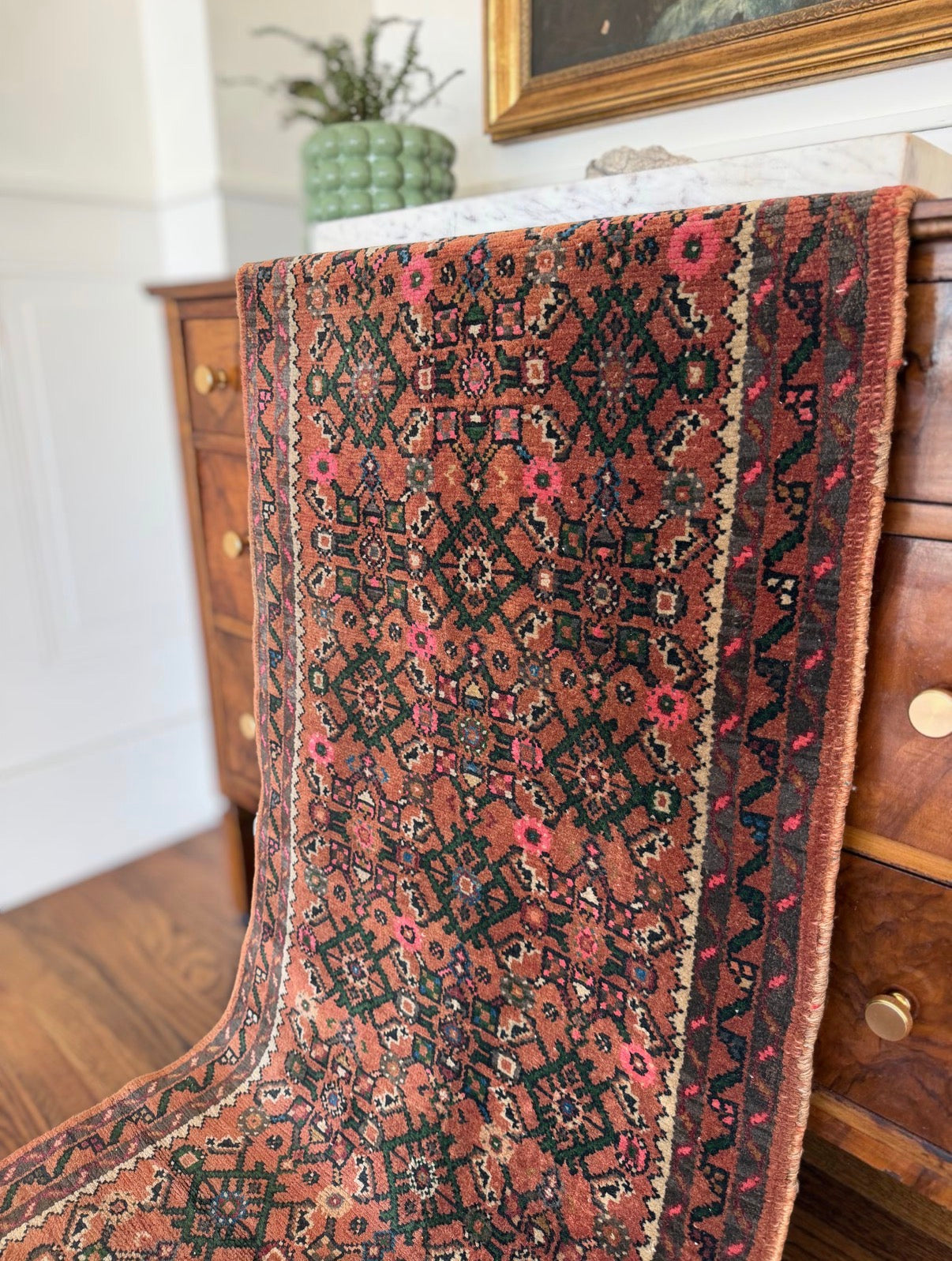 Vintage Worn Love Letter 2’2 x 9’3 Circa 1960s–1970s