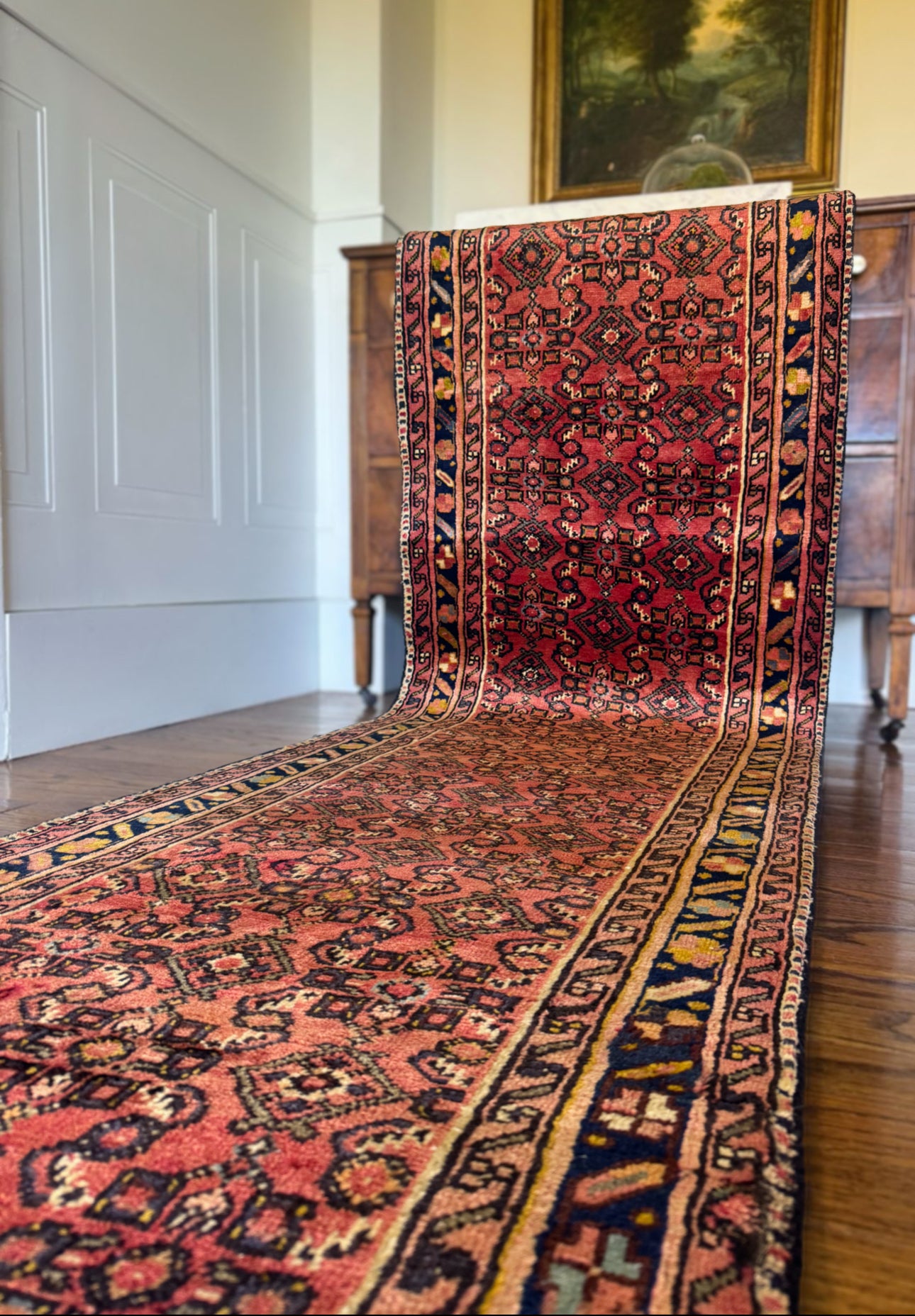 Vintage Malayer “Rose Orchard” Runner 2’9” × 11’  |  Circa 1920–1940 | Western Persia (Hamadan region)