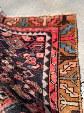 Vintage Hand-Knotted Turkish Wool Rug circa 1920-1949 (3.8 x 10.2 ft)