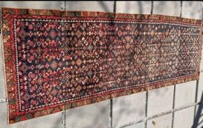 Vintage Hand-Knotted Turkish Wool Rug circa 1920-1949 (3.8 x 10.2 ft)