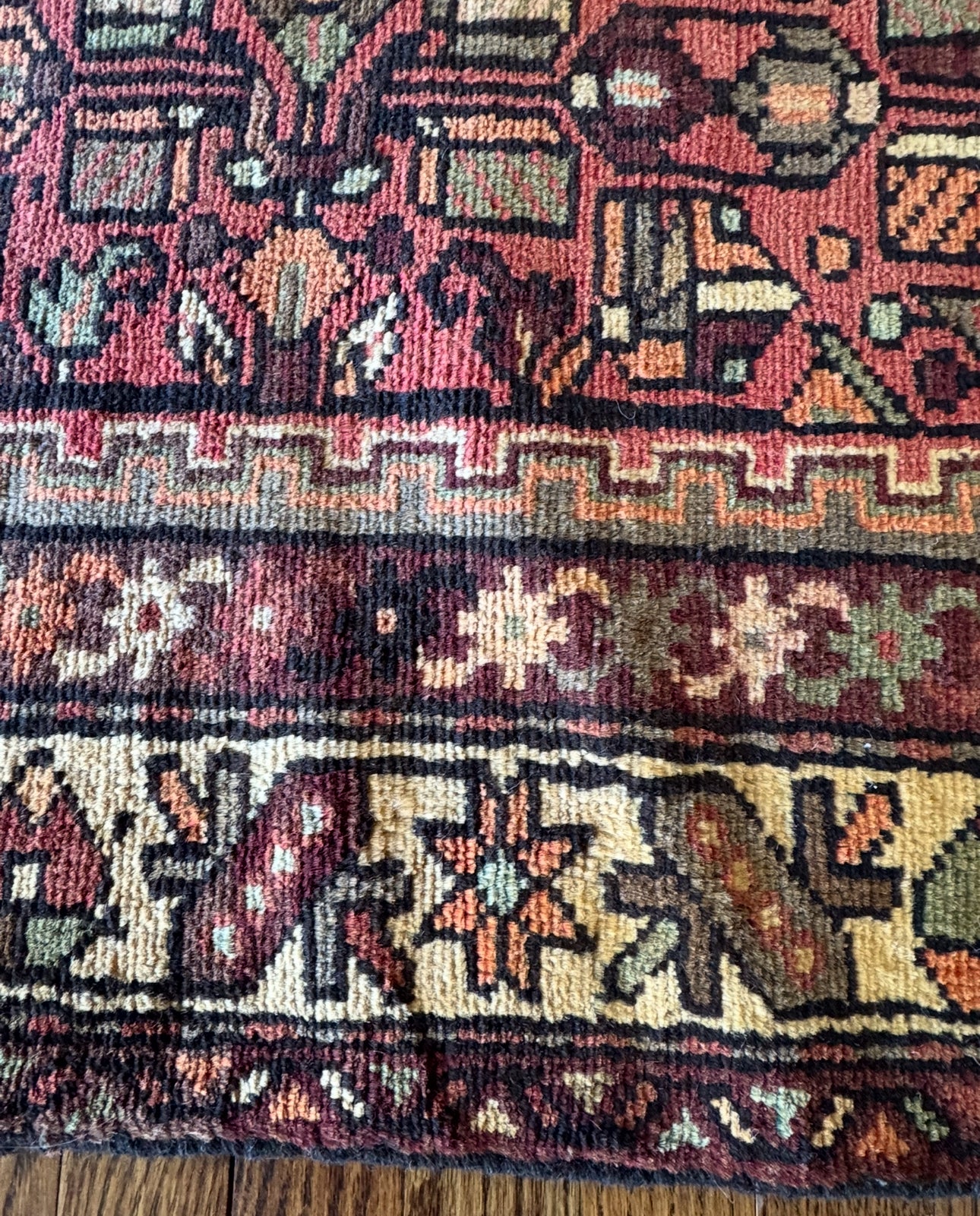 Vintage Canyon Karaja Runner 3’7 x 11’7 Circa 1940-1960