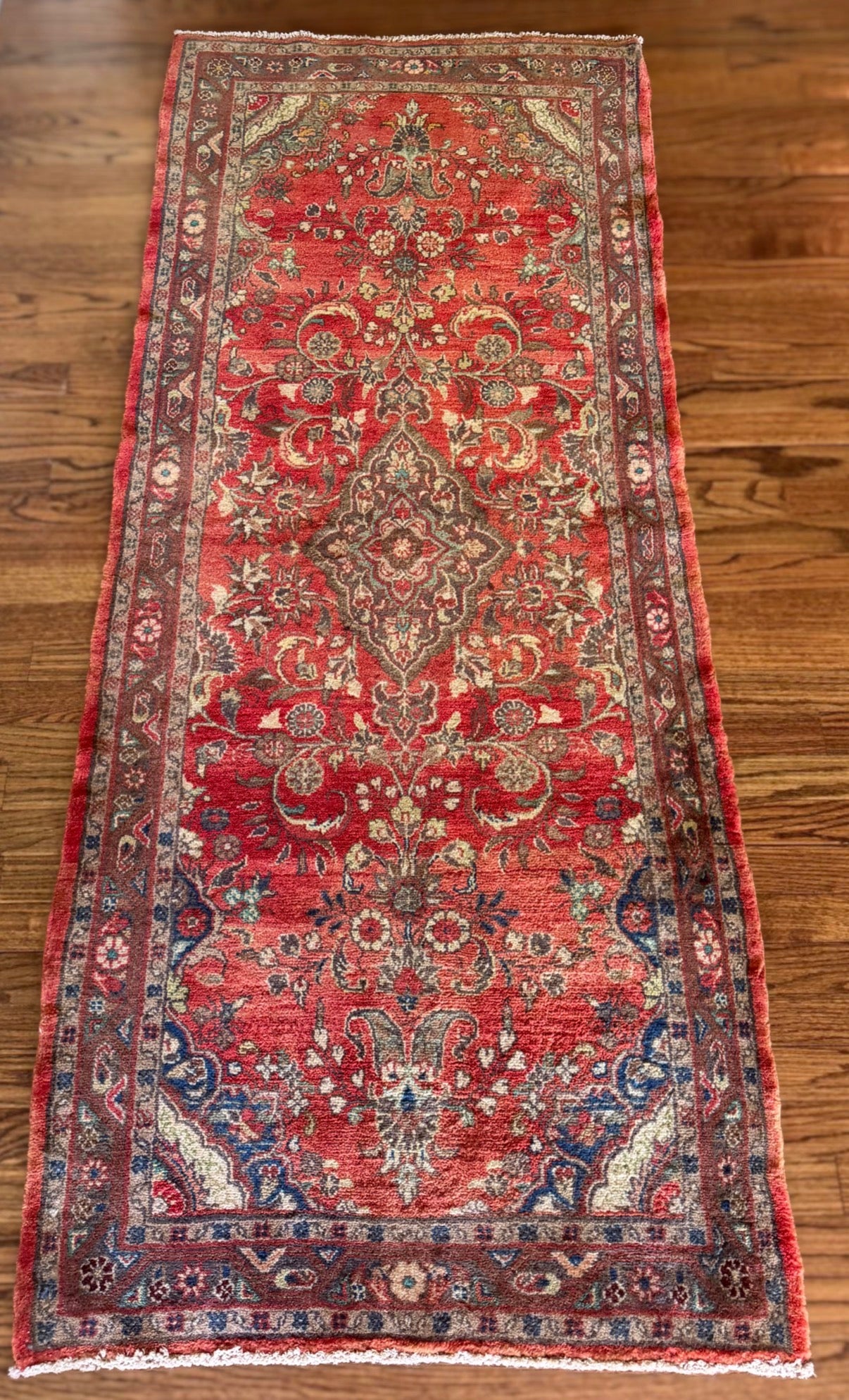 Vintage Crimson Conservatory Runner 2’8 x 6’7