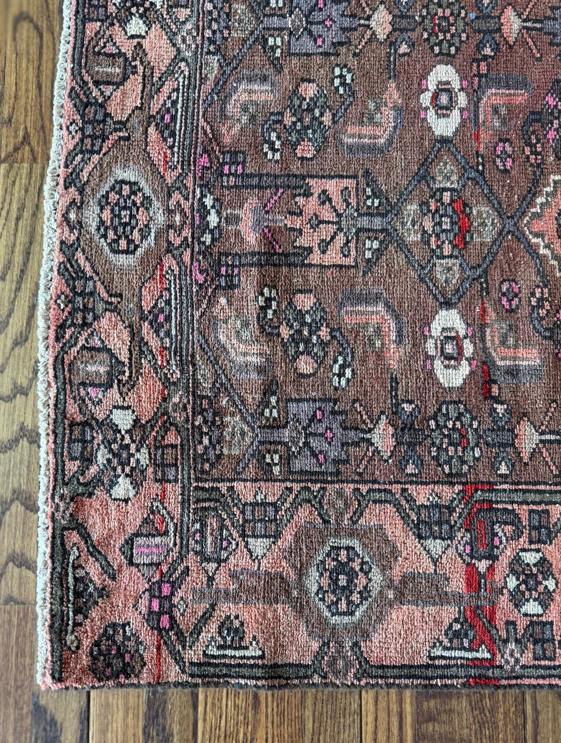 Vintage Rosewood Garden 3’6 x 6’6 circa 1910-1930