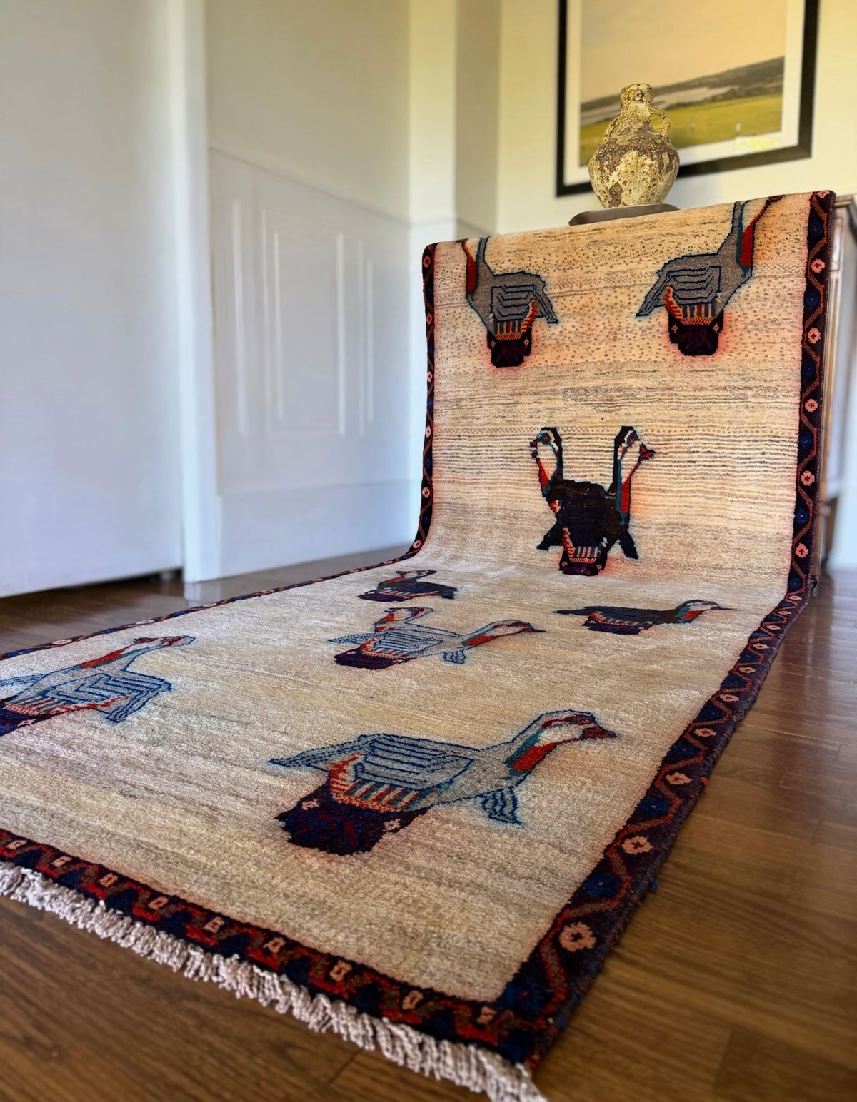 Vintage Wild Goose Chase Runner — 3’5” × 9’6”