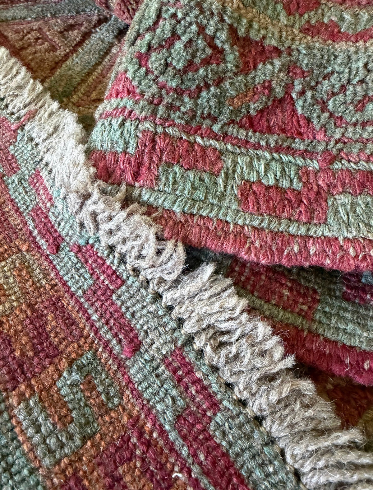 Vintage Sage Lattice Rug 2’10 x 6’5