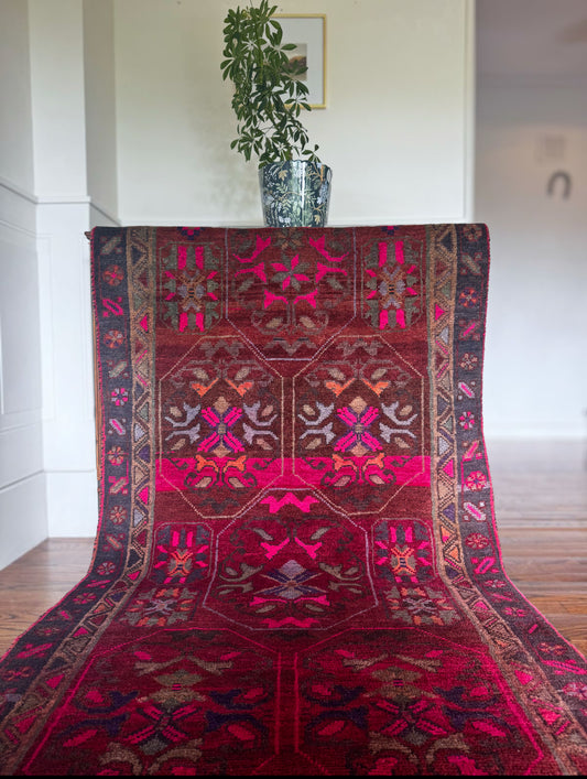 Vintage Pink Palmette runner
3’6 x 11’10