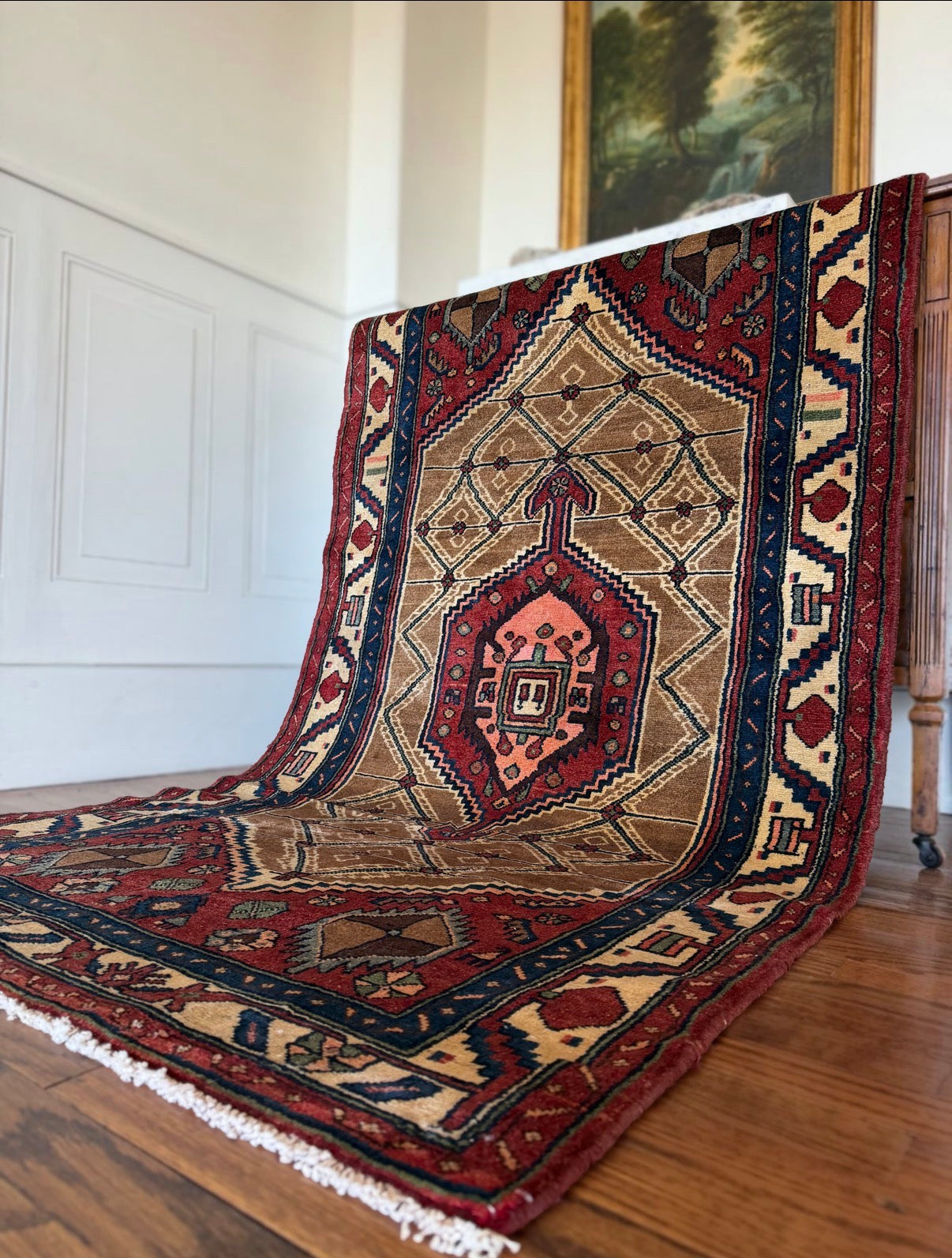 Vintage Nomads compass rug 3’5 x 6’4