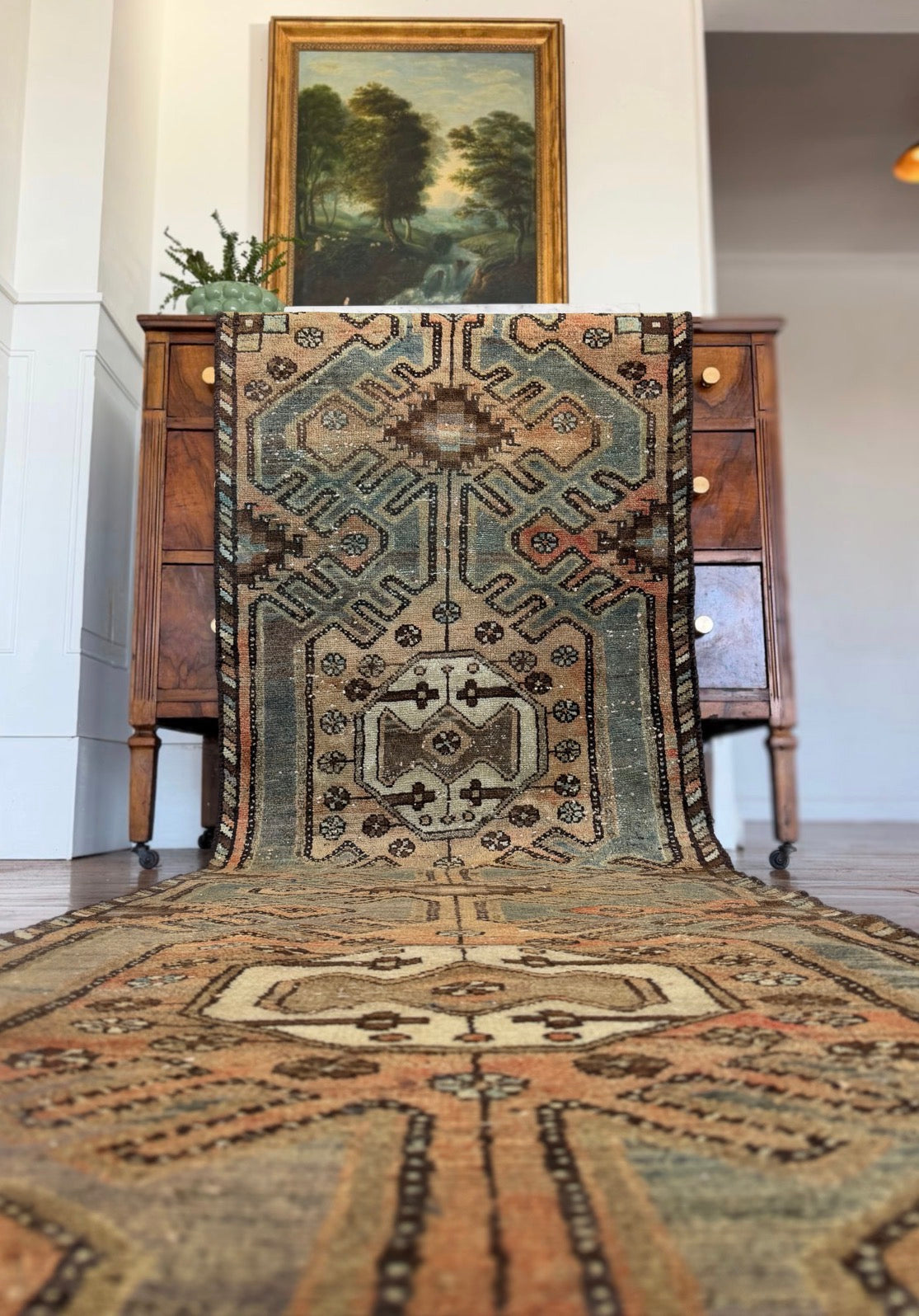 Vintage Slate & Lichen Runner 2’7 x 9’2