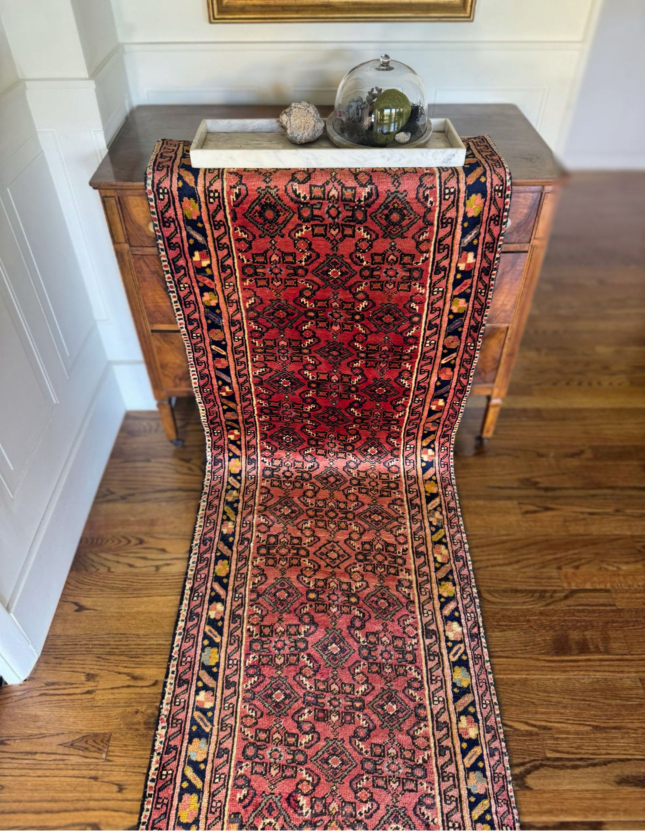 Vintage Malayer “Rose Orchard” Runner 2’9” × 11’  |  Circa 1920–1940 | Western Persia (Hamadan region)