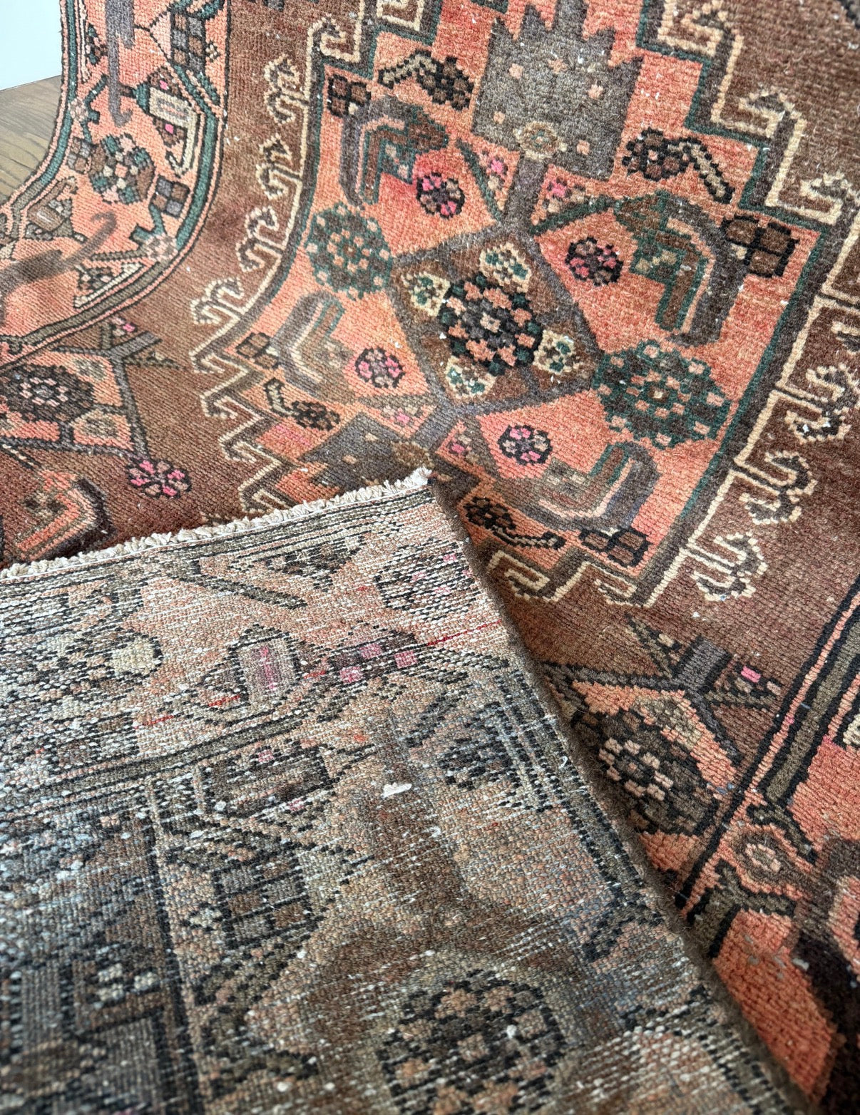 Vintage Rosewood Garden 3’6 x 6’6 circa 1910-1930