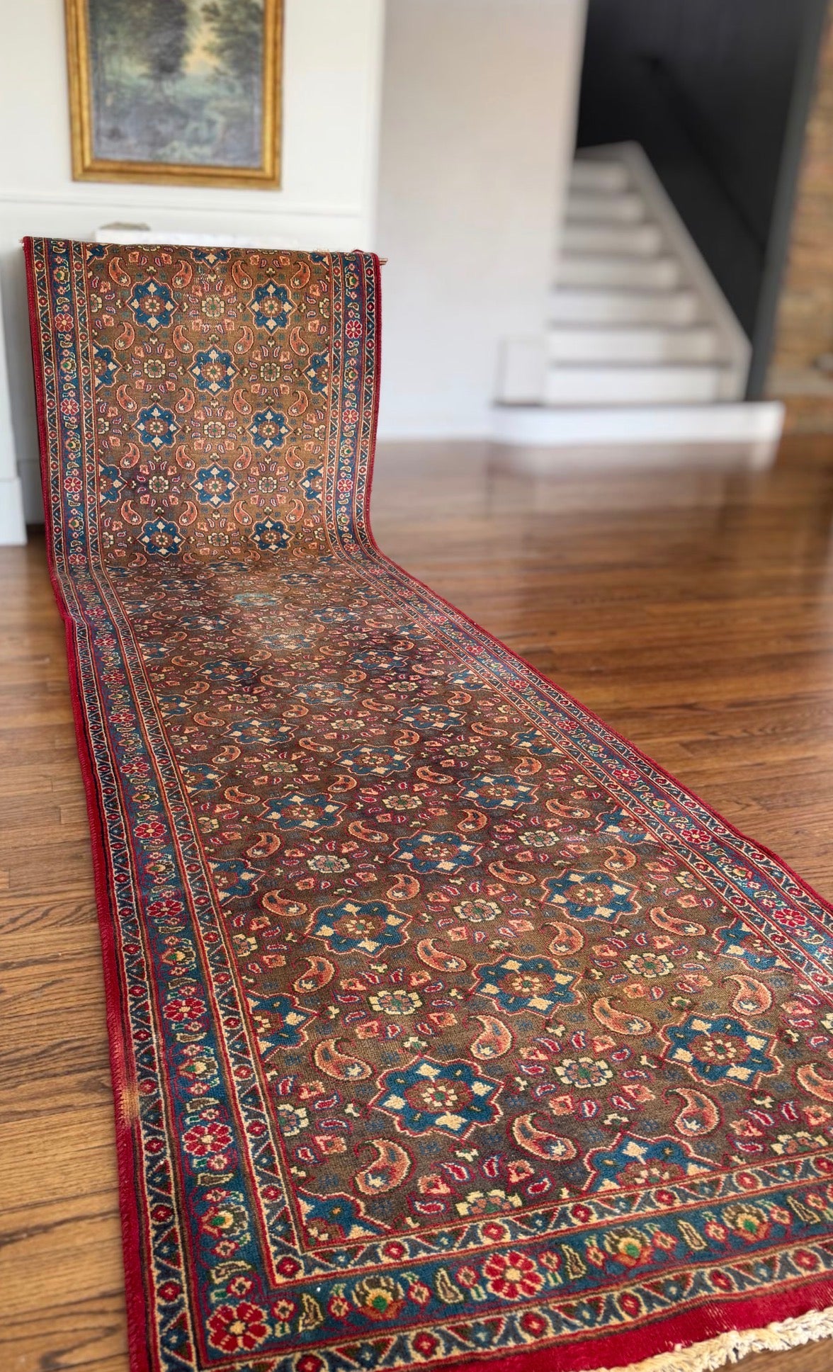 Vintage Paisley Testament 3'7 x 12'4 circa 1920–1940 – Modern Archival