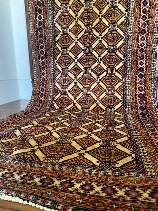 Saffron Honeycomb Anatolian Rug 3’ x 6’