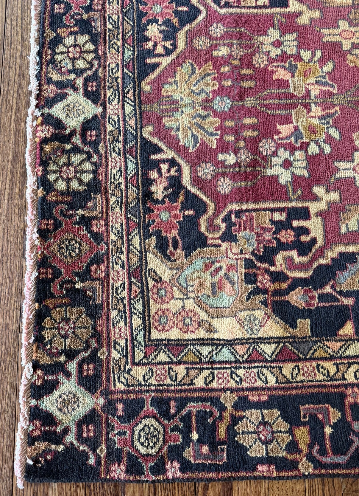 Vintage Rose Ledger( Heriz–Ahar region) 4’4 x 9’7 circa 1930-1940