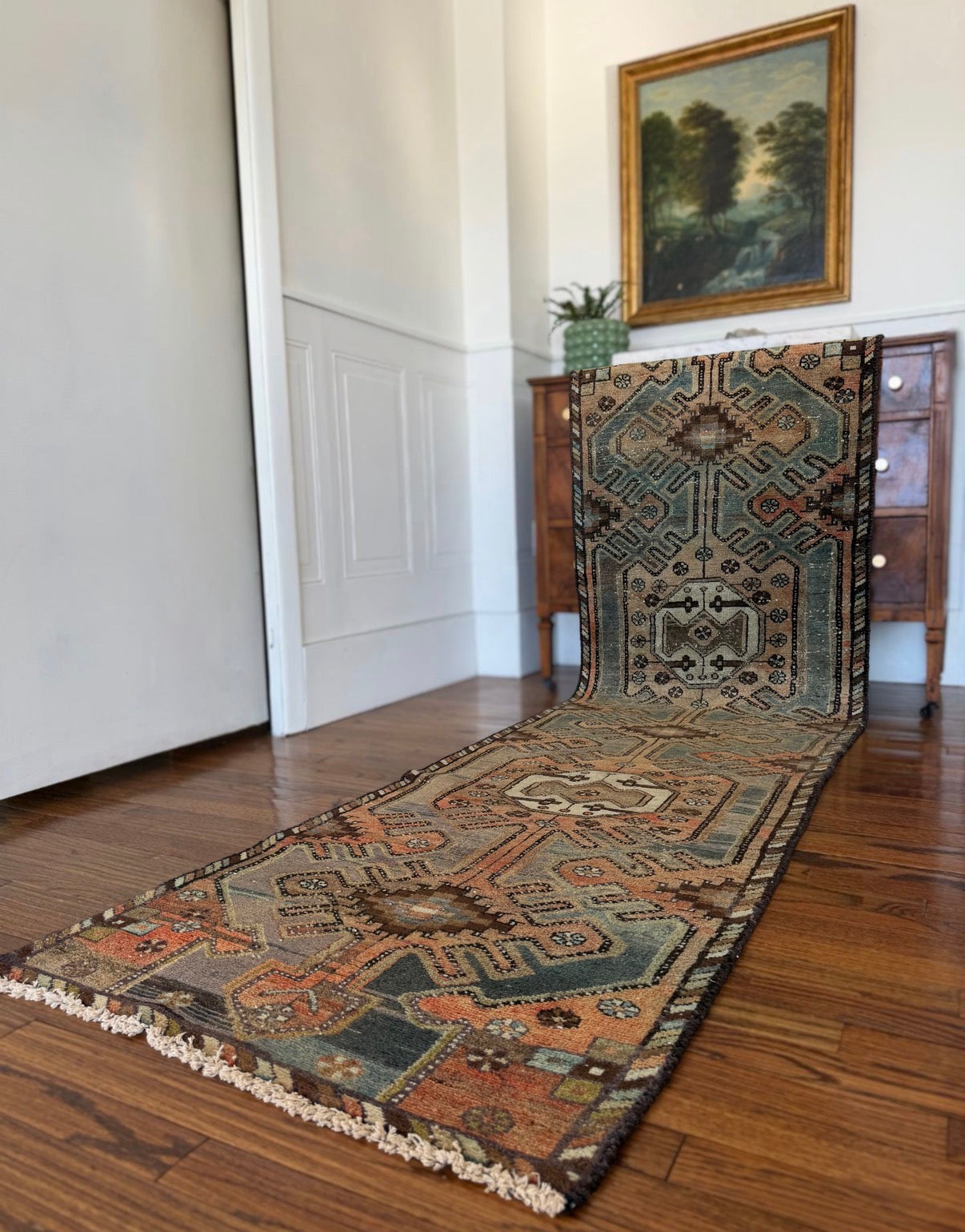 Vintage Slate & Lichen Runner 2’7 x 9’2