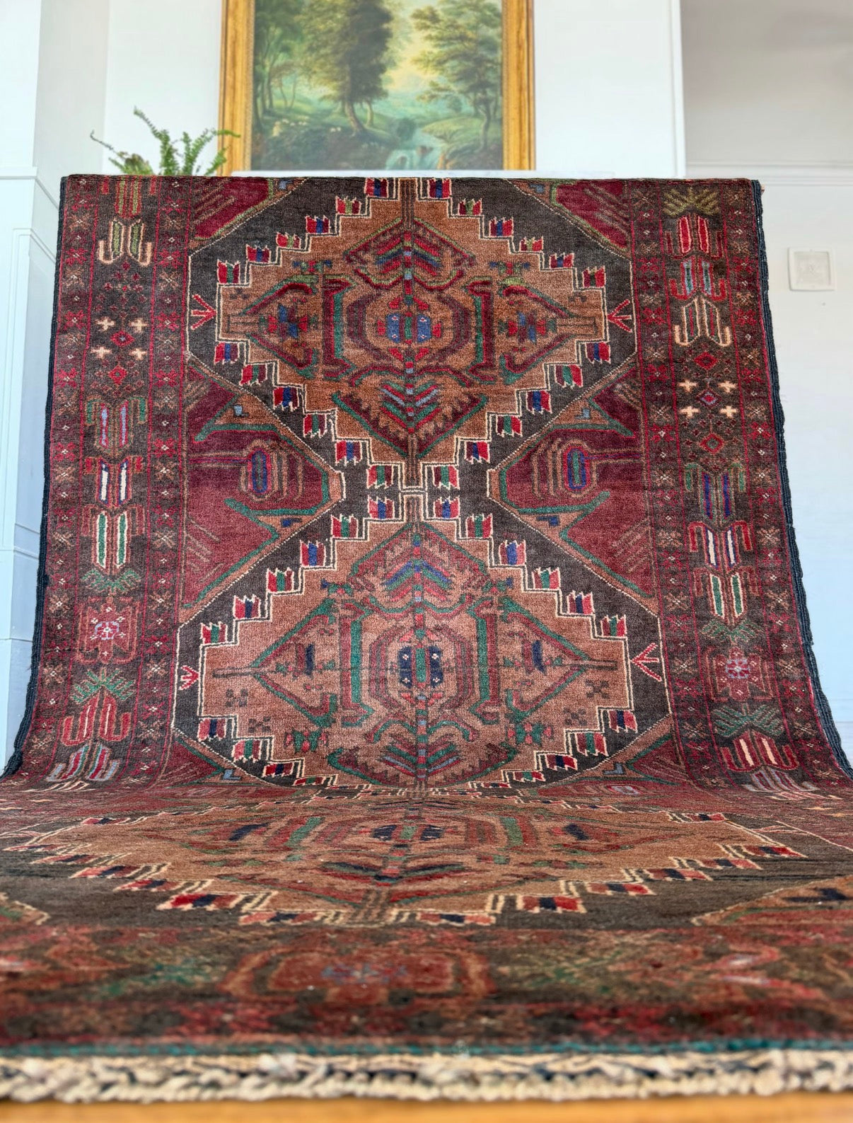 Vintage Shadow Run 3’6 x 6’3 Circa 1930s–1940s