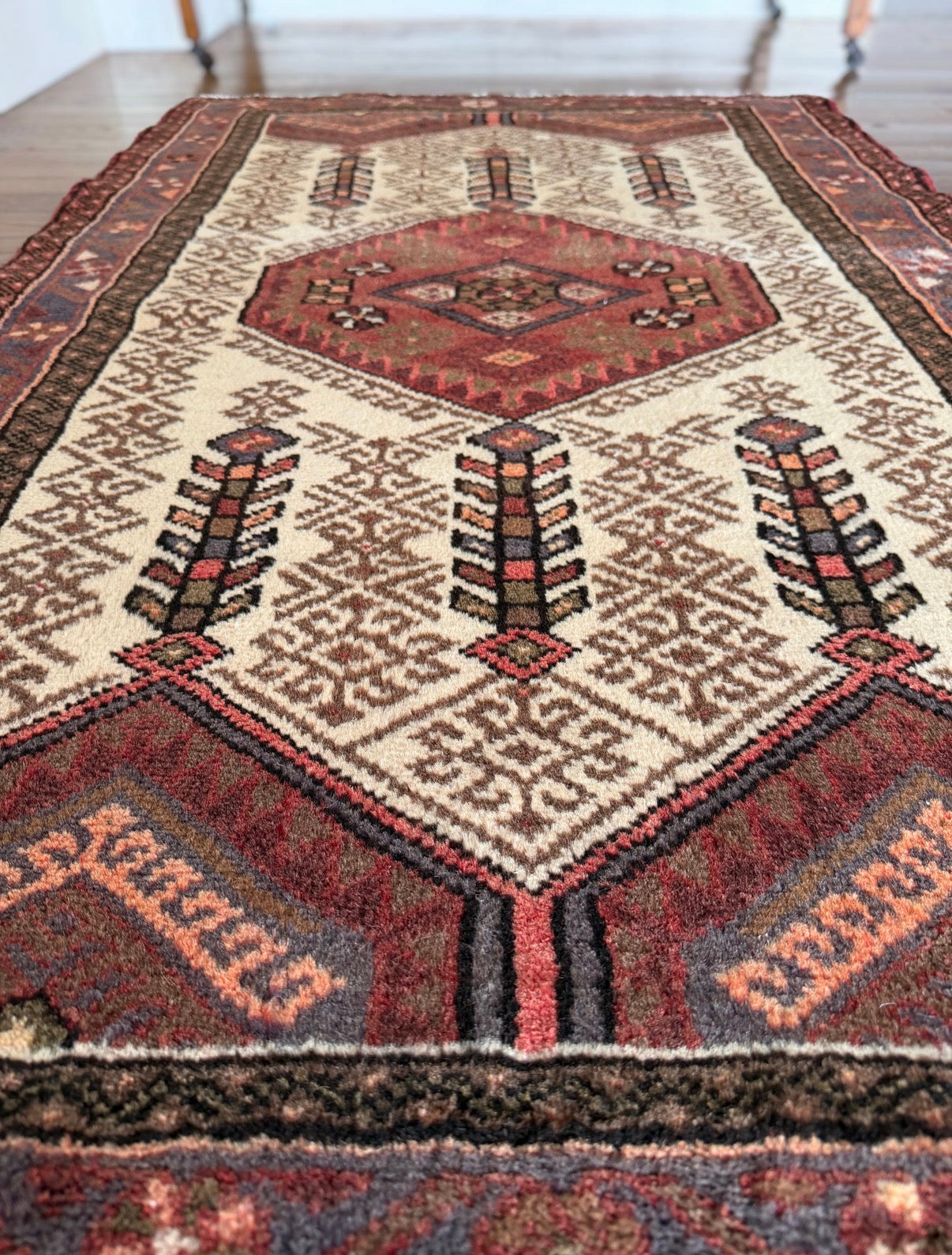 Vintage Midcentury Tribal Study 2’10” x 4’8”
Circa 1945-1965