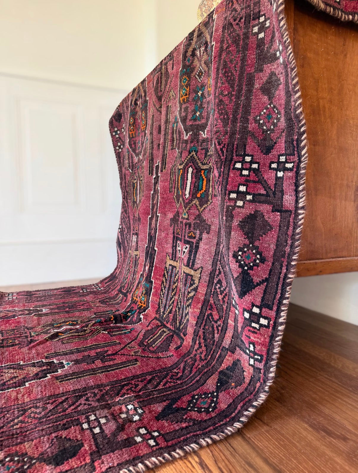 Vintage Baluch Gallery Rug 4’4 x 8’4 circa 1940-1950
