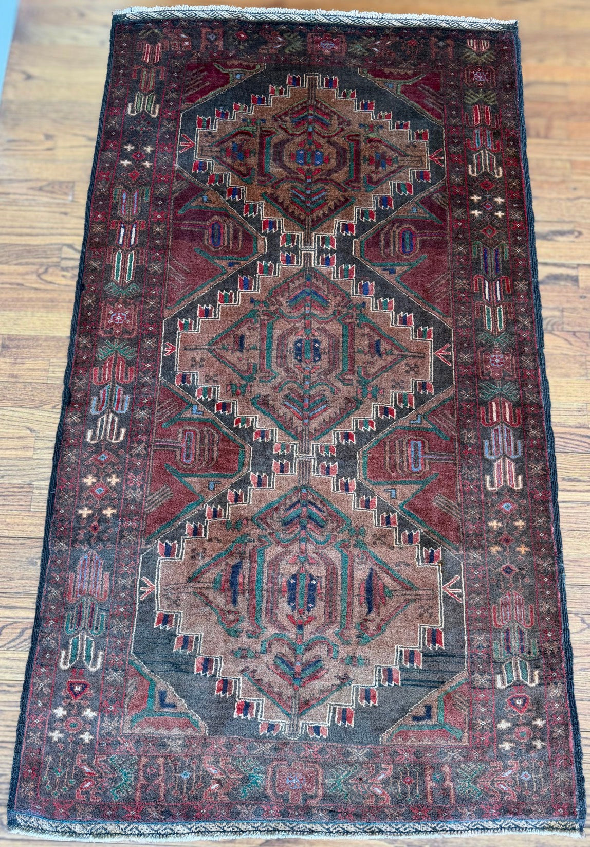 Vintage Shadow Run 3’6 x 6’3 Circa 1930s–1940s