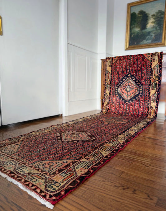 Vintage  Medallion Corridor 2’9 x 10’3 circa 1950-1960