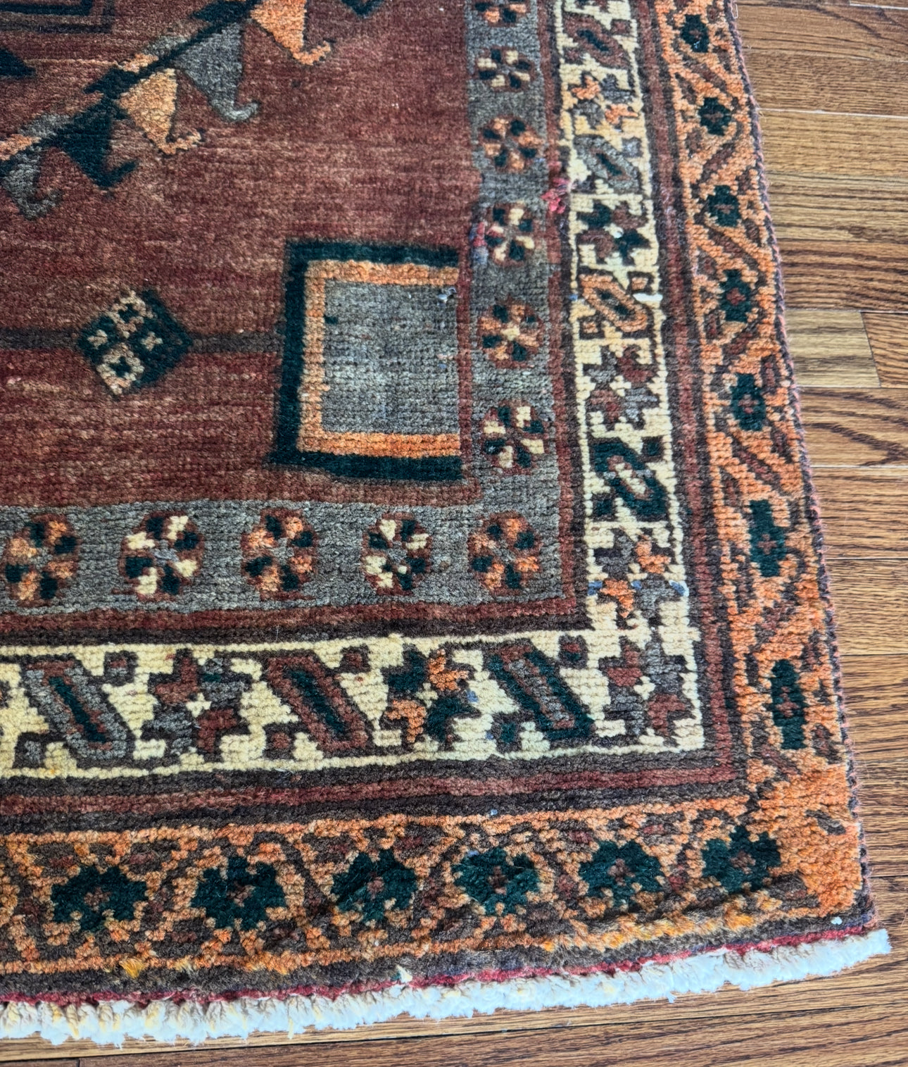 Antique Afshar  Copper Sky Runner 3’8” × 9’5” | Circa 1910–1930