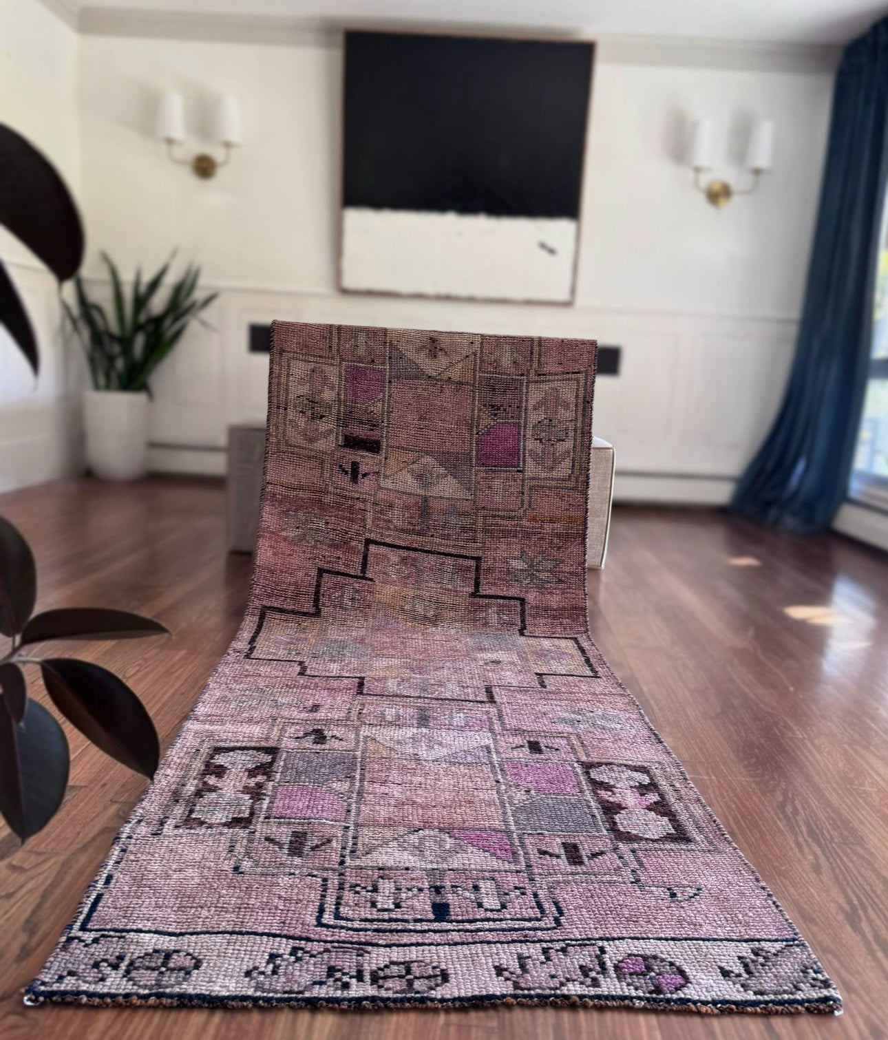 Vintage pastel Anatolian runner
3’ 2 X 12’