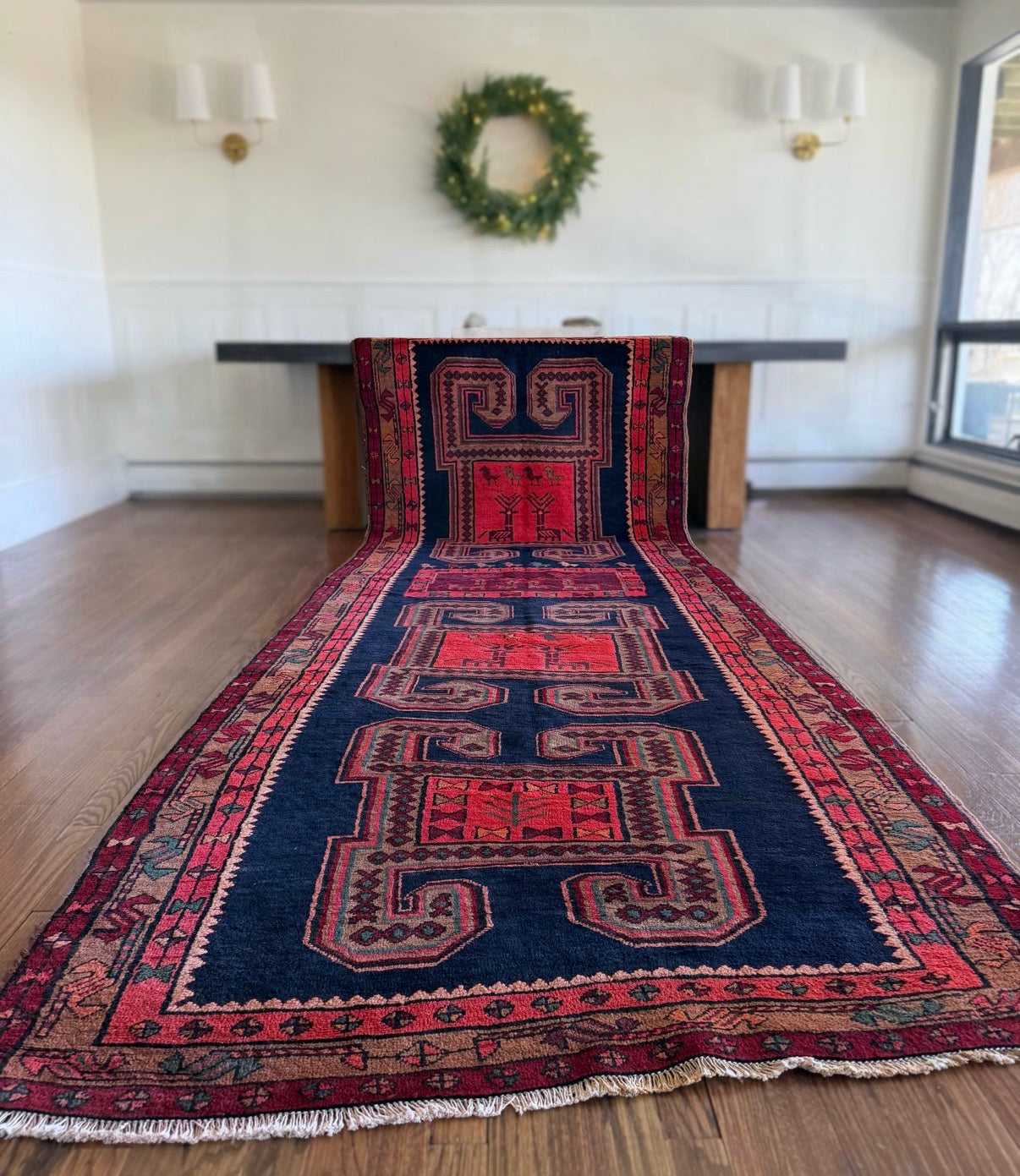 Vintage Midnight Guardian Runner 4’4 x 12’10