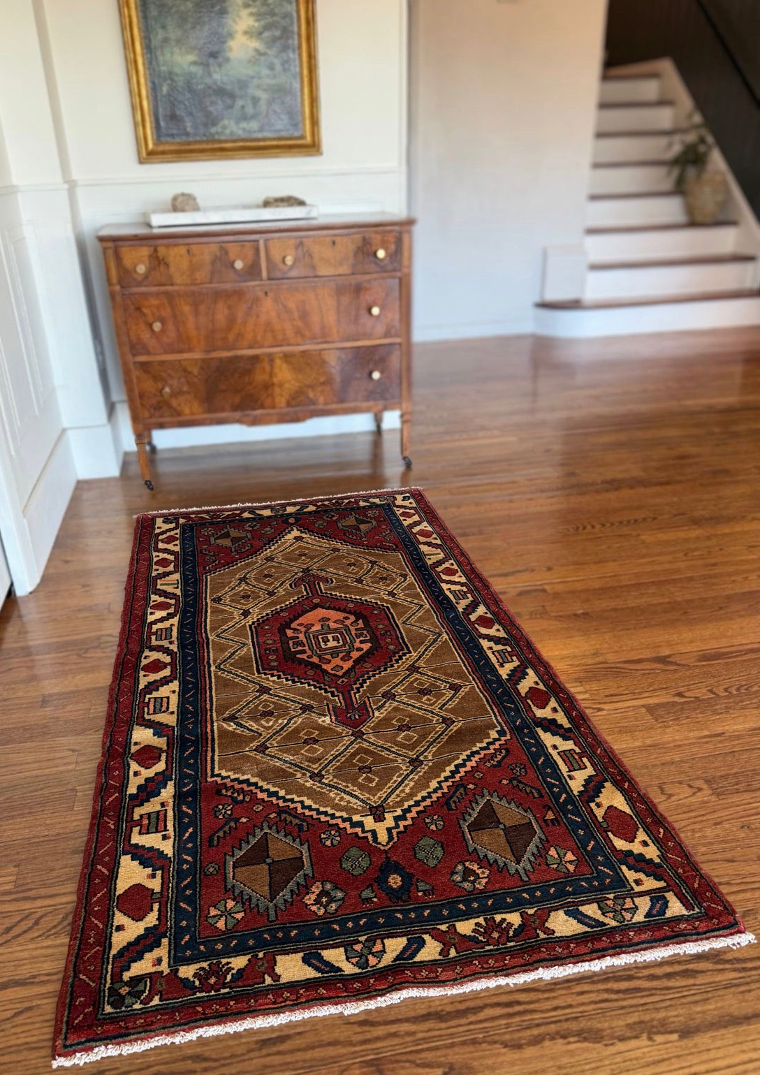 Vintage Nomads compass rug 3’5 x 6’4