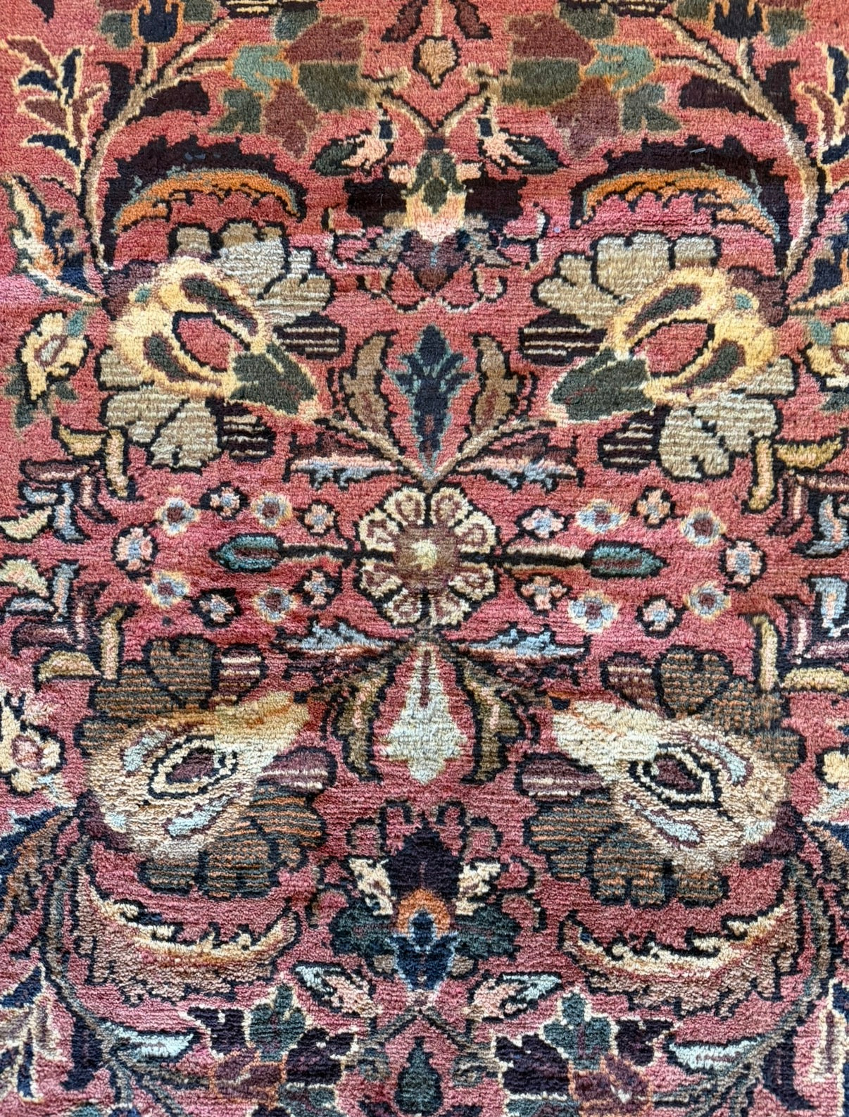 Vintage still life runner 3’3 x 10’ circa 1935-1950