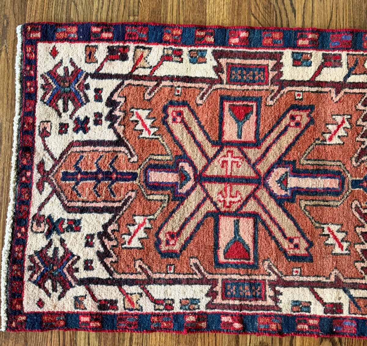 Vintage Painted Talisman 2’7 x 8’9 circa 1950s-1960