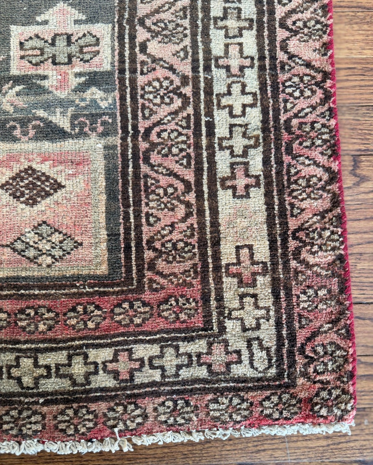 Vintage Blush Keepsake 3’4 x 5’3 circa 1940-1960