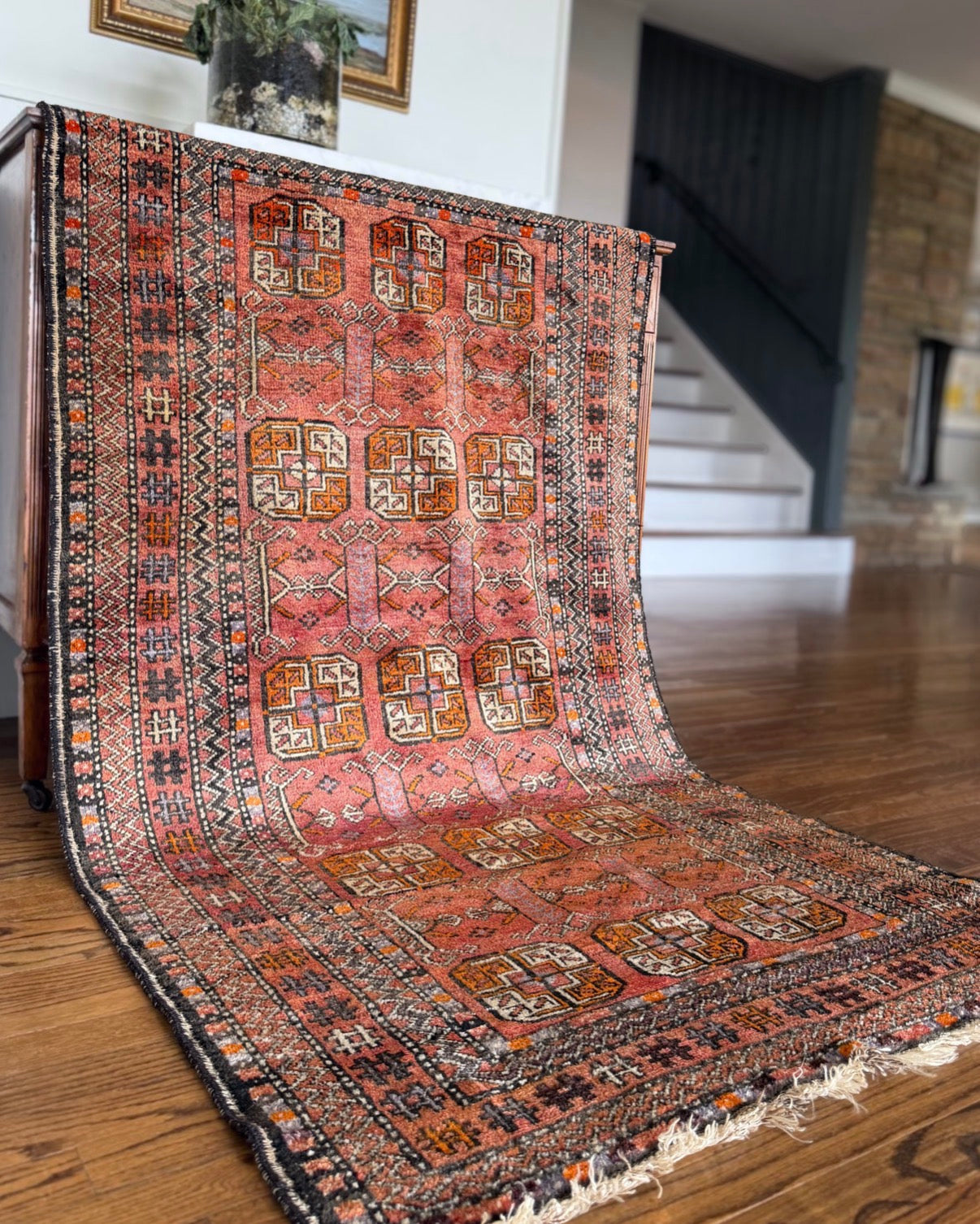 Vintage Turkoman Gül  3’4 × 6’ circa 1950-1970