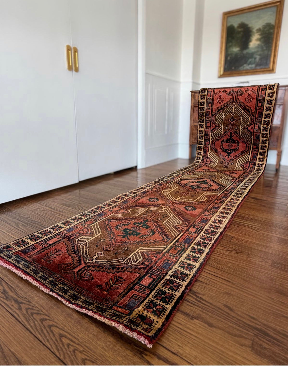 Vintage Vintage  Cedar Jewel Runner 2’7 x 11’2