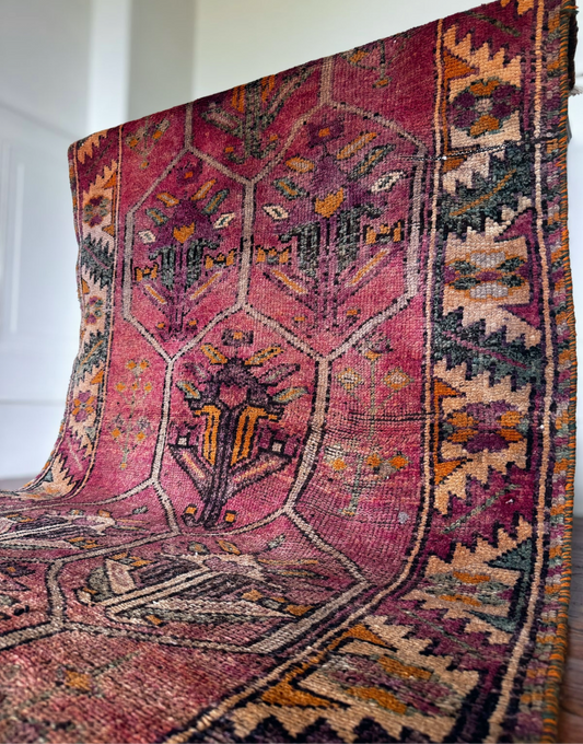 Vintage Caspian Heriz runner 3’8 x 12’