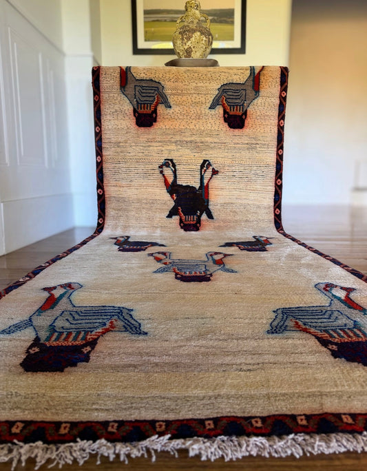 Vintage Wild Goose Chase Runner — 3’5” × 9’6”