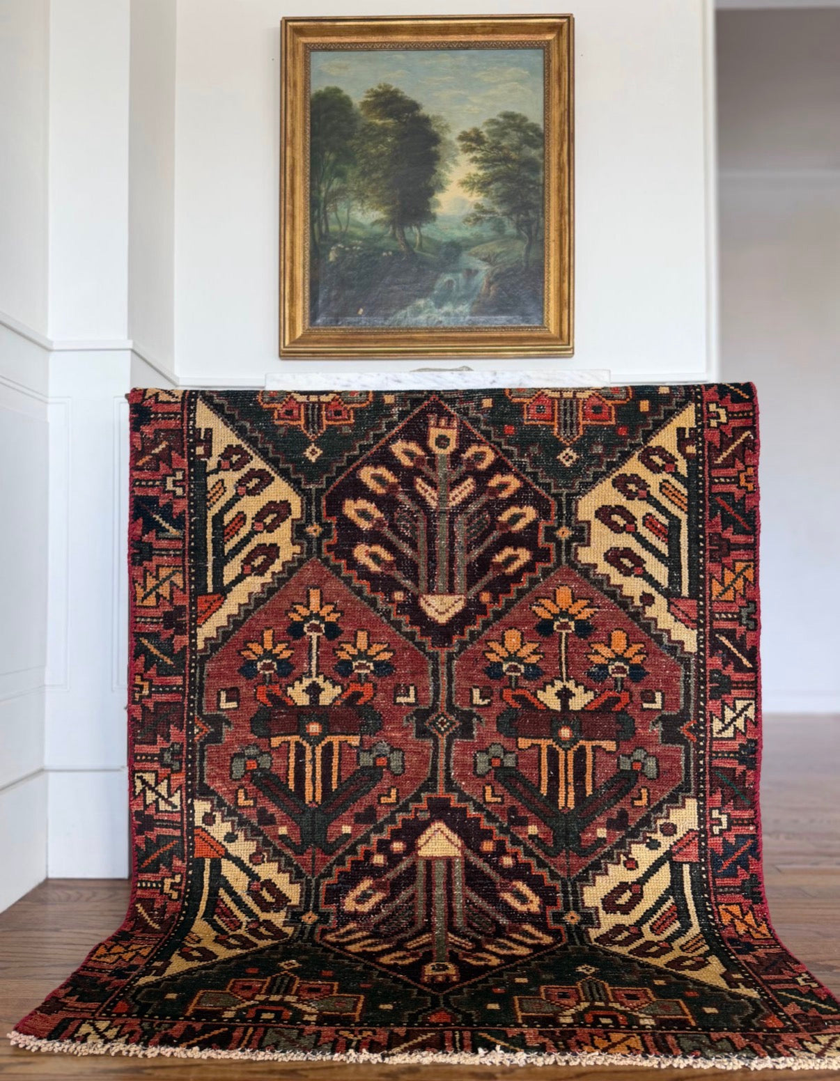 VINTAGE MOUNTAIN ORCHARD 3’5 x 4’5 circa 1945-1955