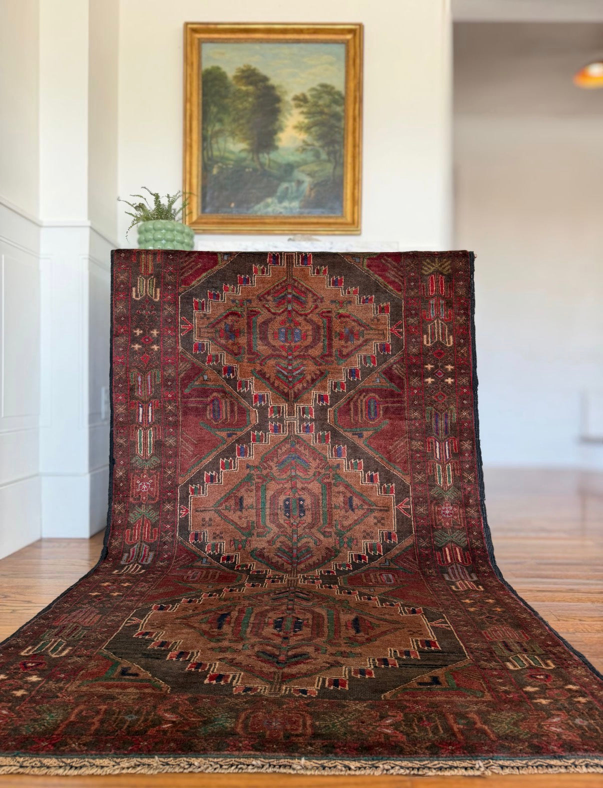 Vintage Shadow Run 3’6 x 6’3 Circa 1930s–1940s