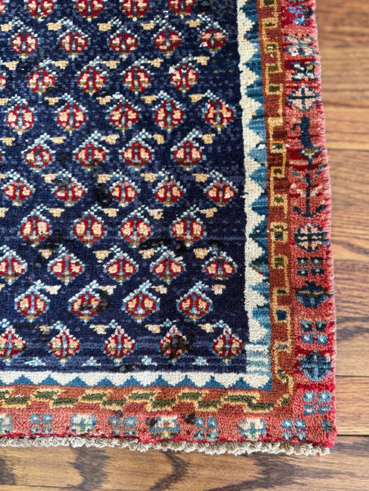 Vintage  Navy Souk  2’x 6’7 circa 1940-1960
