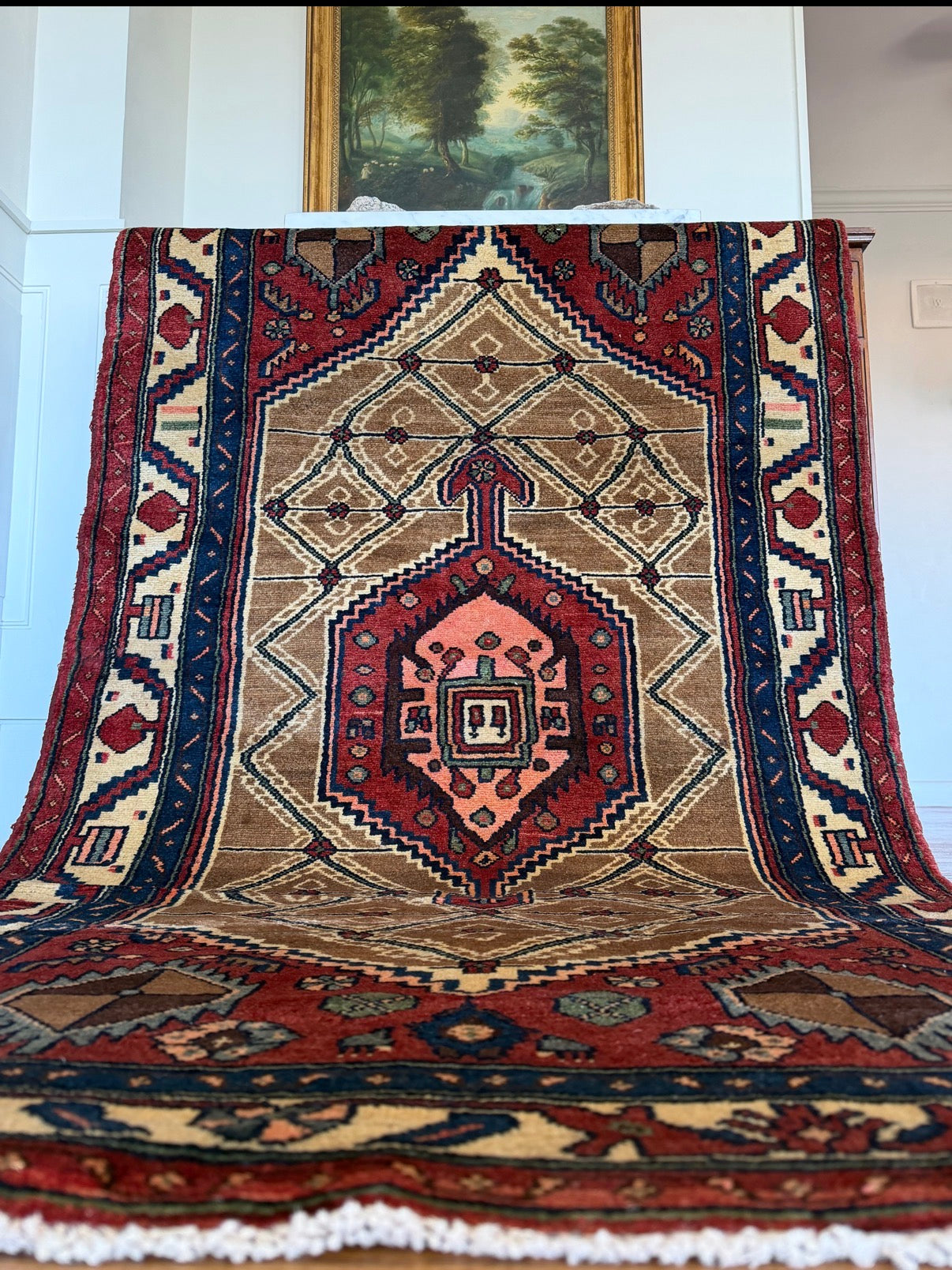Vintage Nomads compass rug 3’5 x 6’4