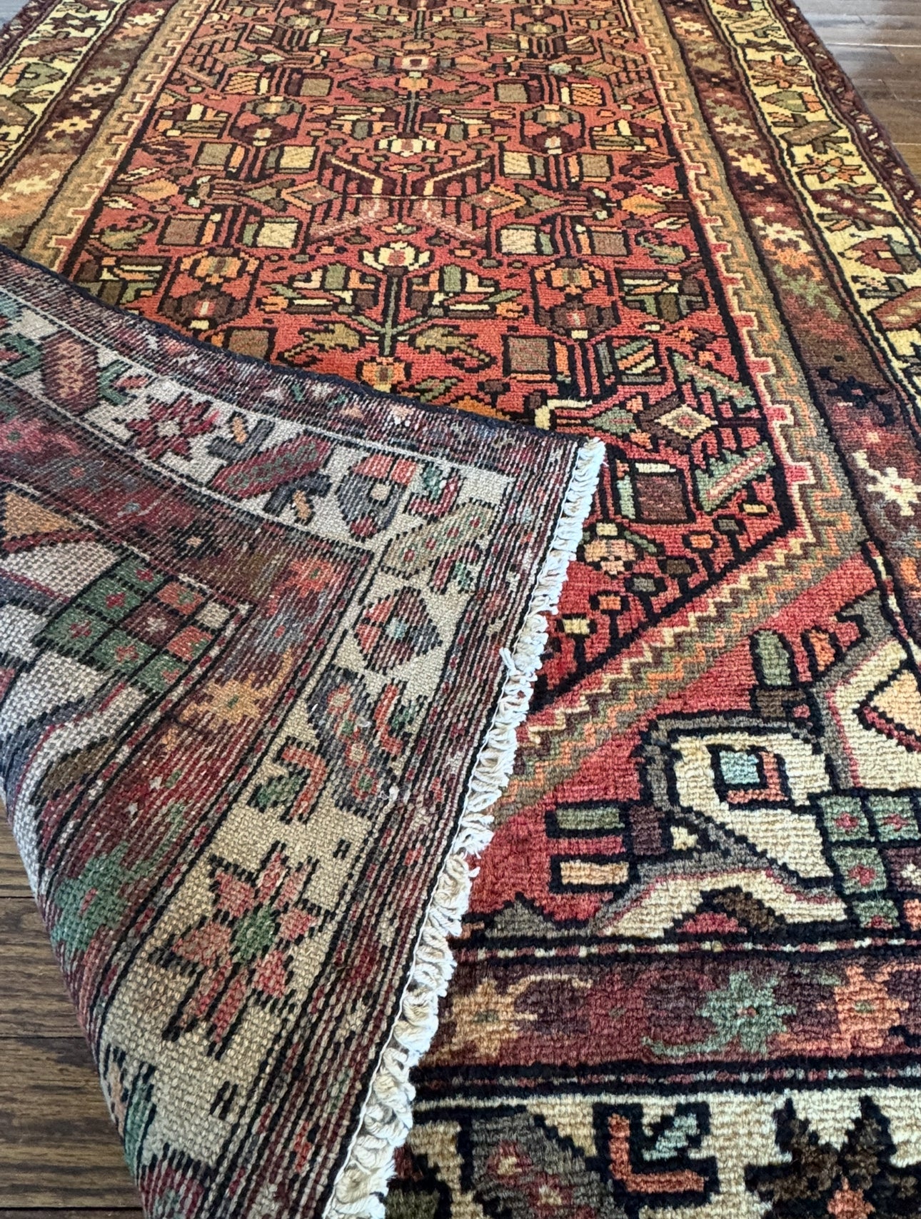 Vintage Canyon Karaja Runner 3’7 x 11’7 Circa 1940-1960